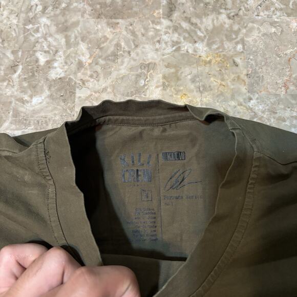 Kill Crew Shirt Mens Medium Green Wolves Among Sheep Porrada Series Gym MMA - Picture 5 of 10